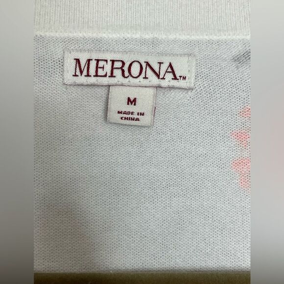 Merona Pineapple Cardigan Sweater M - Picture 4 of 5